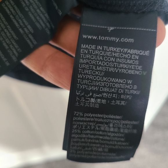 TOMMY HILFIGER Navy Blue 3/4 Sleeve T-Shirt - Picture 7 of 7